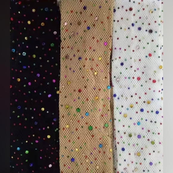 RHINESTONE EMBELLISHED FISHNET STOCKINGS - Picture 12 of 14
